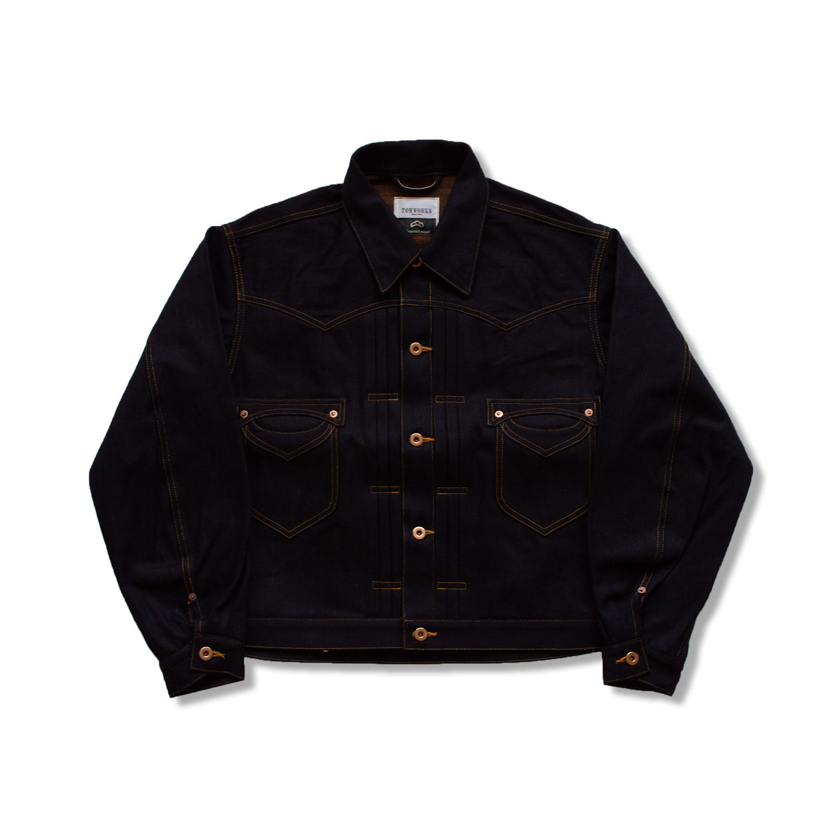 Greened mind™/ TOMWORKS ”KAGUYA” THREE TACK JACKET -24- Orange indigo