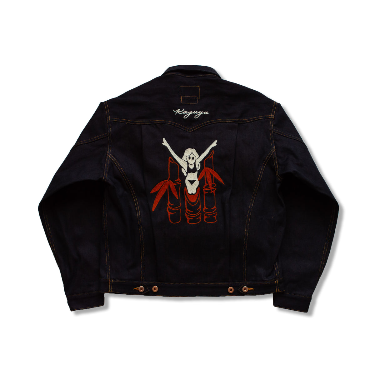Greened mind™/ TOMWORKS ”KAGUYA” THREE TACK JACKET -24- Orange indigo