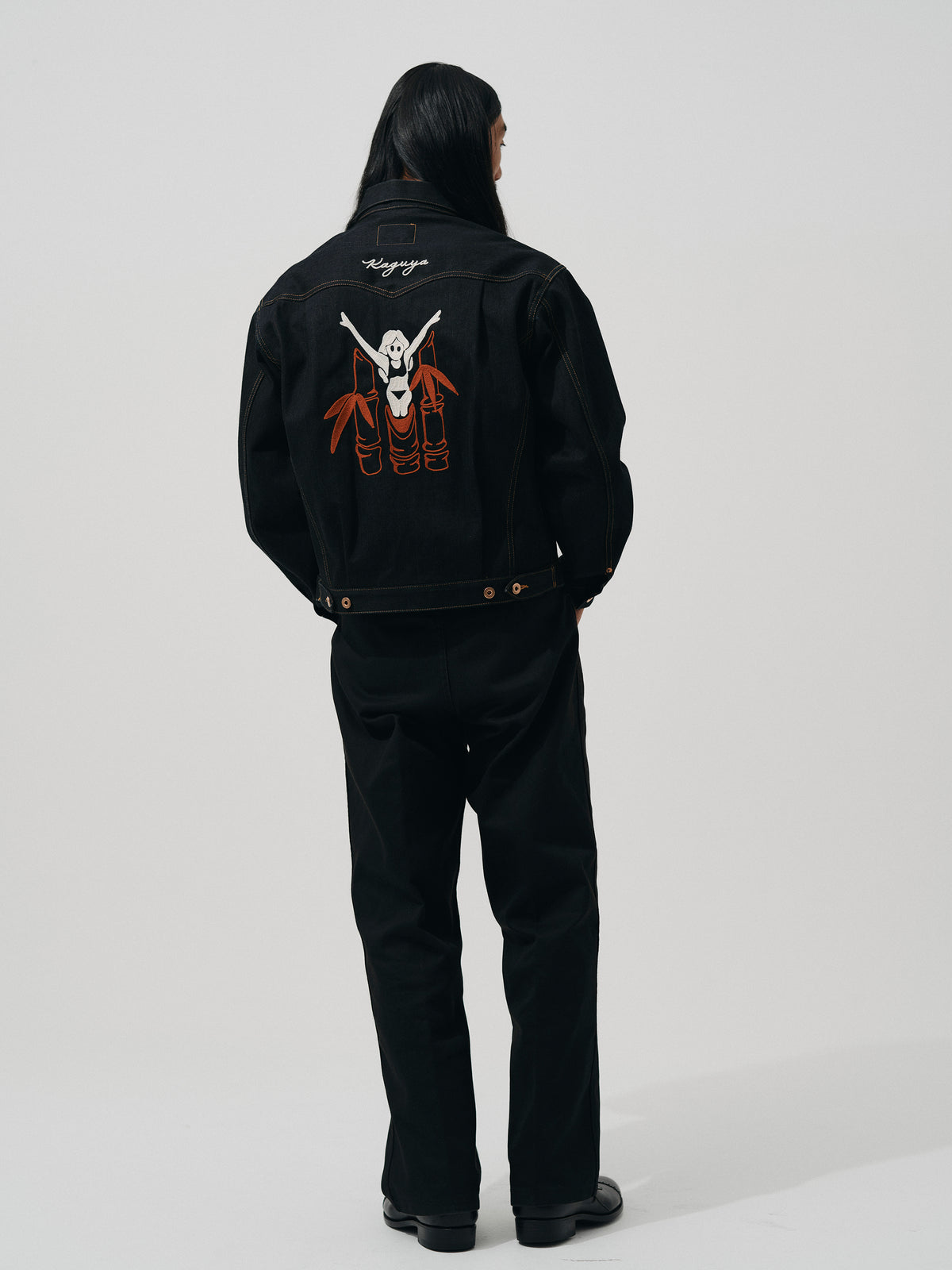 Greened mind™/ TOMWORKS ”KAGUYA” THREE TACK JACKET -24- Orange indigo