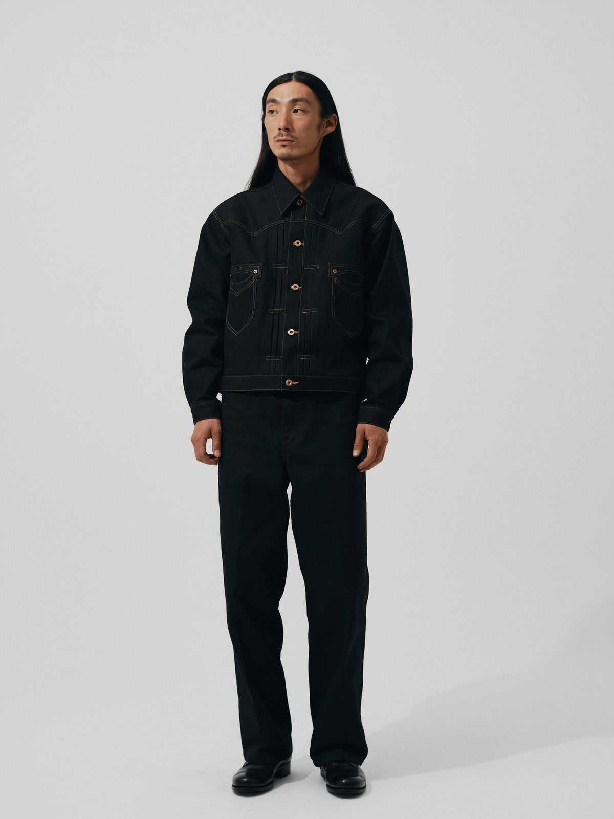 Greened mind™/ TOMWORKS ”KAGUYA” THREE TACK JACKET -24- Orange indigo