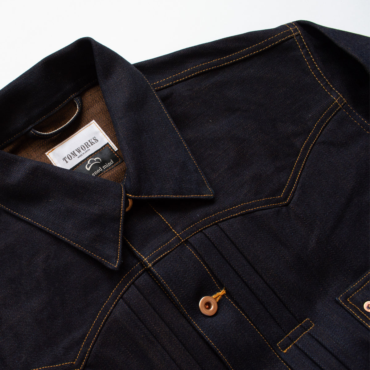 Greened mind™/ TOMWORKS ”KAGUYA” THREE TACK JACKET -24- Orange indigo