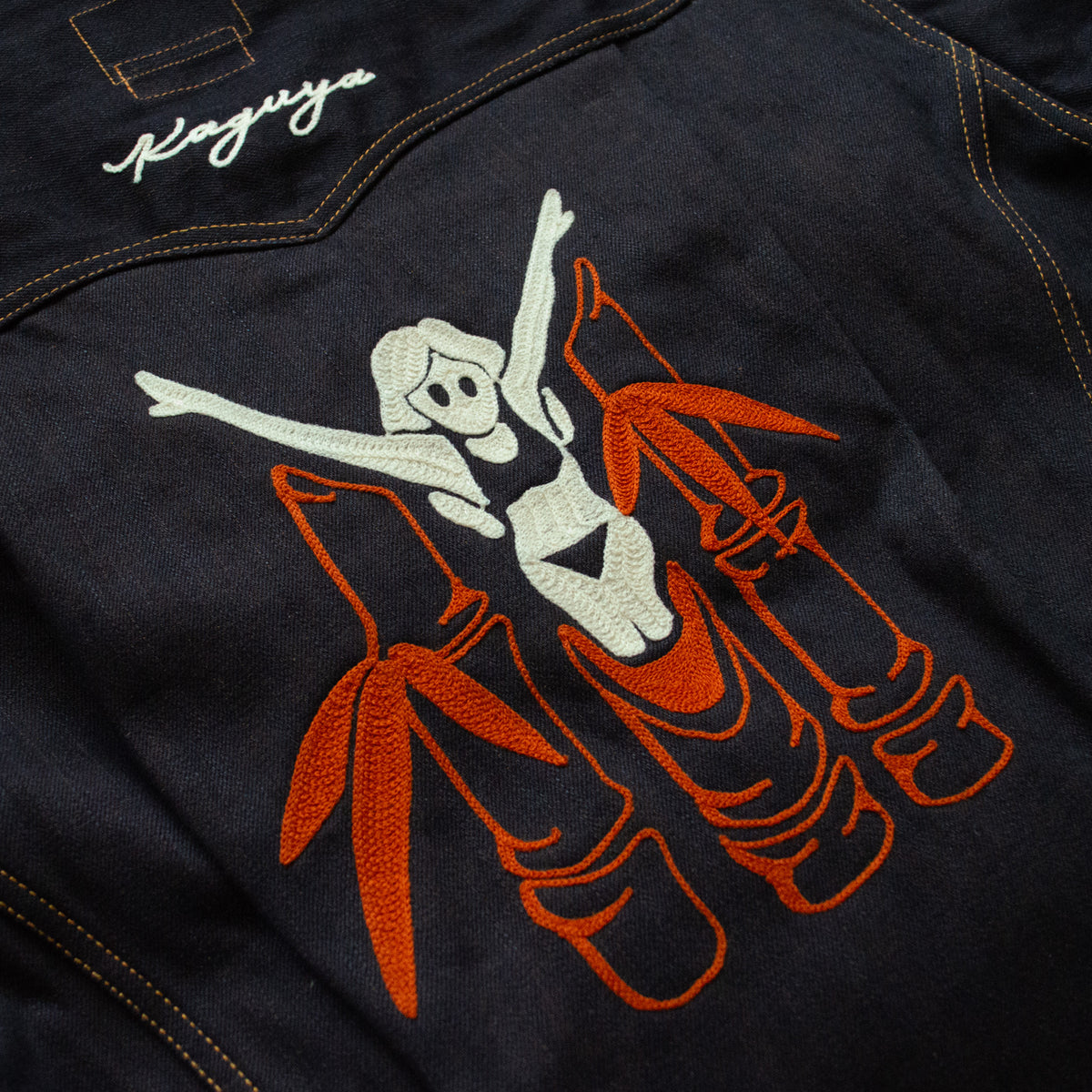 Greened mind™/ TOMWORKS ”KAGUYA” THREE TACK JACKET -24- Orange indigo